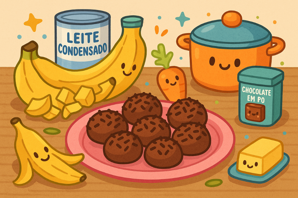 🍫 Brigadeiro de Cascas de Banana – Doce, Sustentável e Nutritivo