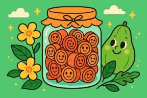 🍯 Compota de Mamão Enroladinho com Casca
